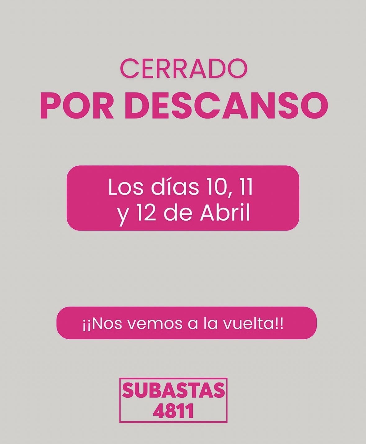 ¡CERRADO!